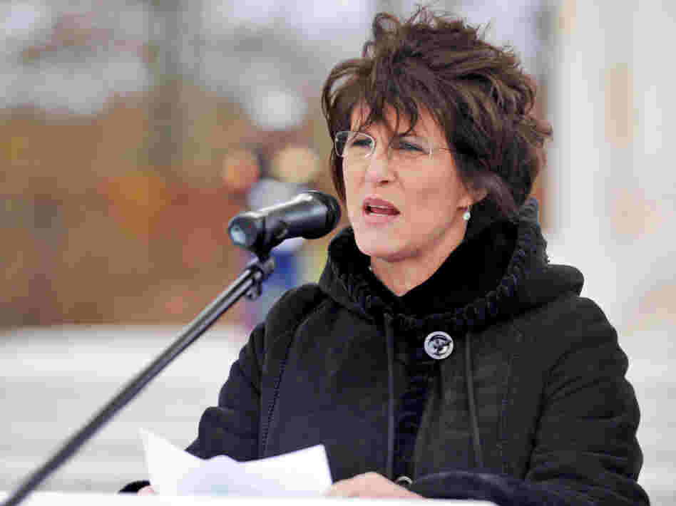 Then-U.S. ambassador to Luxembourg, Cynthia Stroum, at a Veterans Day, 2010 ceremony.