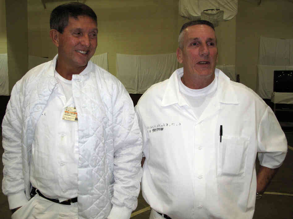 Rick Smith (left) and Grady Bankhead, who participated in the meditation program, are serving sentences of life without parole for capital murder. "We have to have some kind of balance back in our lives from the horrible things that we've done," Bankhead says.