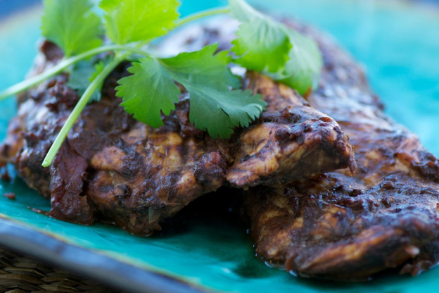 Oven Roasted Chocolate Barbecue Chicken