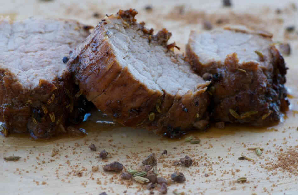 Cacao Nib And Fennel Encrusted Pork Tenderloin