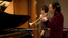 Son Lux (Ryan Lott) in the studio with CJ Camerieri, co-founder of yMusic, on trumpet. Son Lux (Ryan Lott) in the studio with CJ Camerieri, co-founder of yMusic, on trumpet.