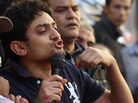 Photo added at 11:40 p.m. ET: Wael Ghonim greeted thousands of anti-government protesters in Tahrir Square earlier today (Feb. 8, 2011). Photo added at 11:40 p.m. ET: Wael Ghonim greeted thousands of anti-government protesters in Tahrir Square earlier today (Feb. 8, 2011).