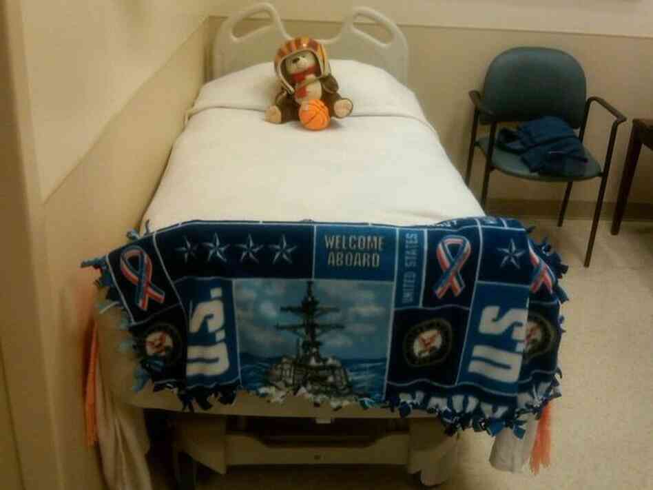 Rep. Gabrielle Giffords' hospital room in Houston includes gifts from friends and Navy colleagues of her husband, astronaut/Capt. Mark Kelly.