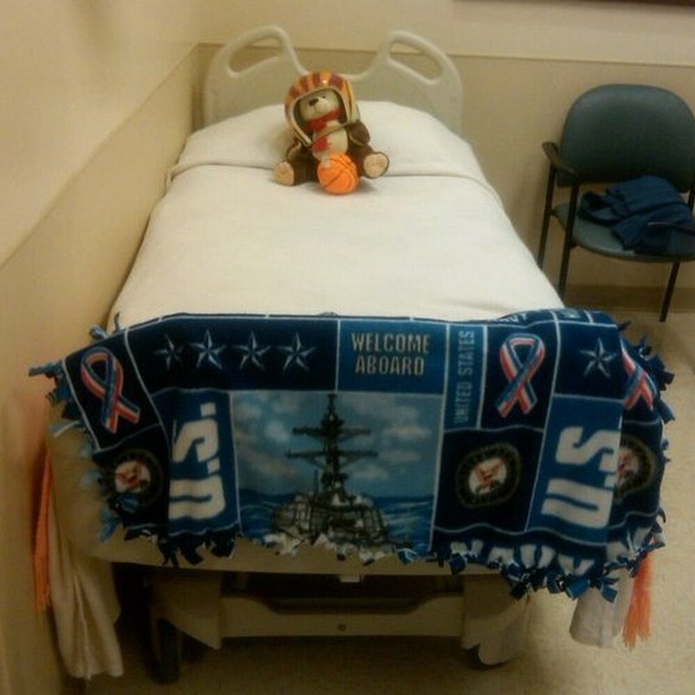 Rep. Gabrielle Giffords' hospital room in Houston includes gifts from friends and Navy colleagues of her husband, astronaut/Capt. Mark Kelly.