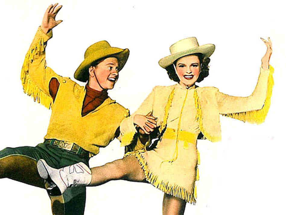 Judy Garland (right) sang "I Got Rhythm" in the 1943 movie version of the 1930s musical Girl Crazy. Judy Garland (right) sang "I Got Rhythm" in the 1943 movie version of the 1930s musical Girl Crazy.