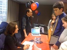NPR Music's Anya Grundmann and Bob Boilen talk to prospective interns. NPR Music's Anya Grundmann and Bob Boilen talk to prospective interns.