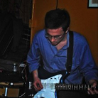 The hypnotic "Moon Deluxe" finds Andrew Cedermark (right) enshrouding his guitar and voice in swirling, murky reverb.