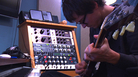 Electronic artist Son Lux (Ryan Lott) lays down a rare guitar track in his studio for the album he's writing and recording in one month. Electronic artist Son Lux (Ryan Lott) lays down a rare guitar track in his studio for the album he's writing and recording in one month.