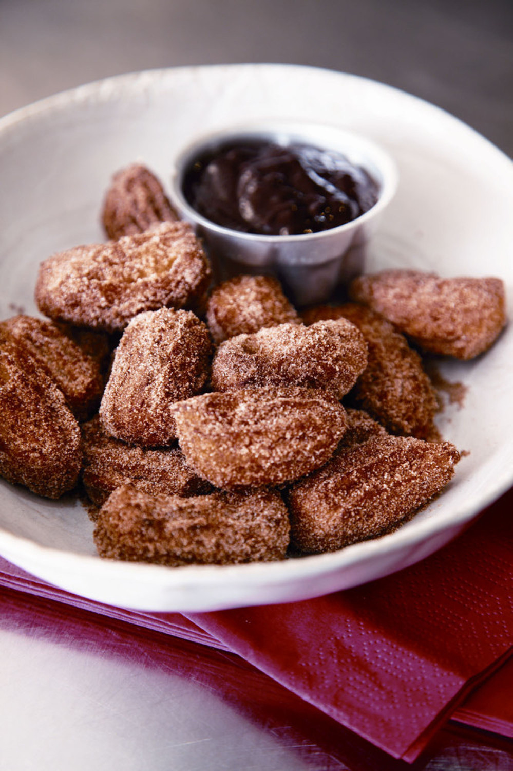 Serving Suggestion: "You can lounge about, loll around in a Barry Lyndon kind of a way, dipping your churros into hot chocolate sauce," says Lawson. (Recipe below.)