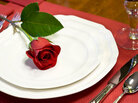 Rose on a plate. Rose on a plate.