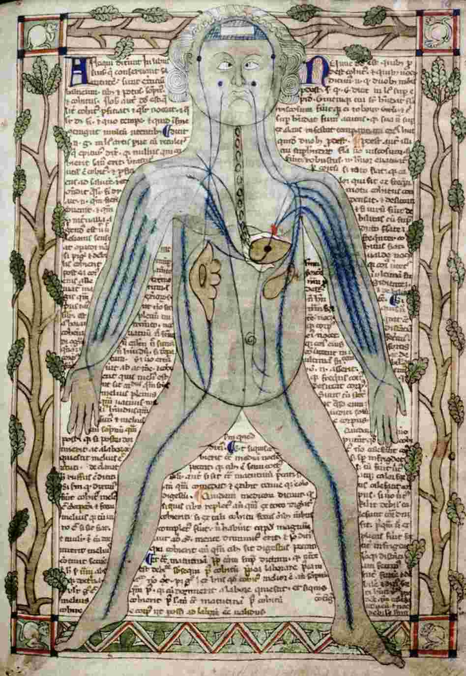 English drawing, c. 1292 (MS. Ashmole 399) English drawing, c. 1292 (MS. Ashmole 399)
