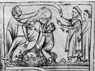 A drawing depicts the death of St. Valentine — one of them, anyway. The Romans executed two men by that name on Feb. 14 of different years in the 3rd century A.D. A drawing depicts the death of St. Valentine — one of them, anyway. The Romans executed two men by that name on Feb. 14 of different years in the 3rd century A.D.