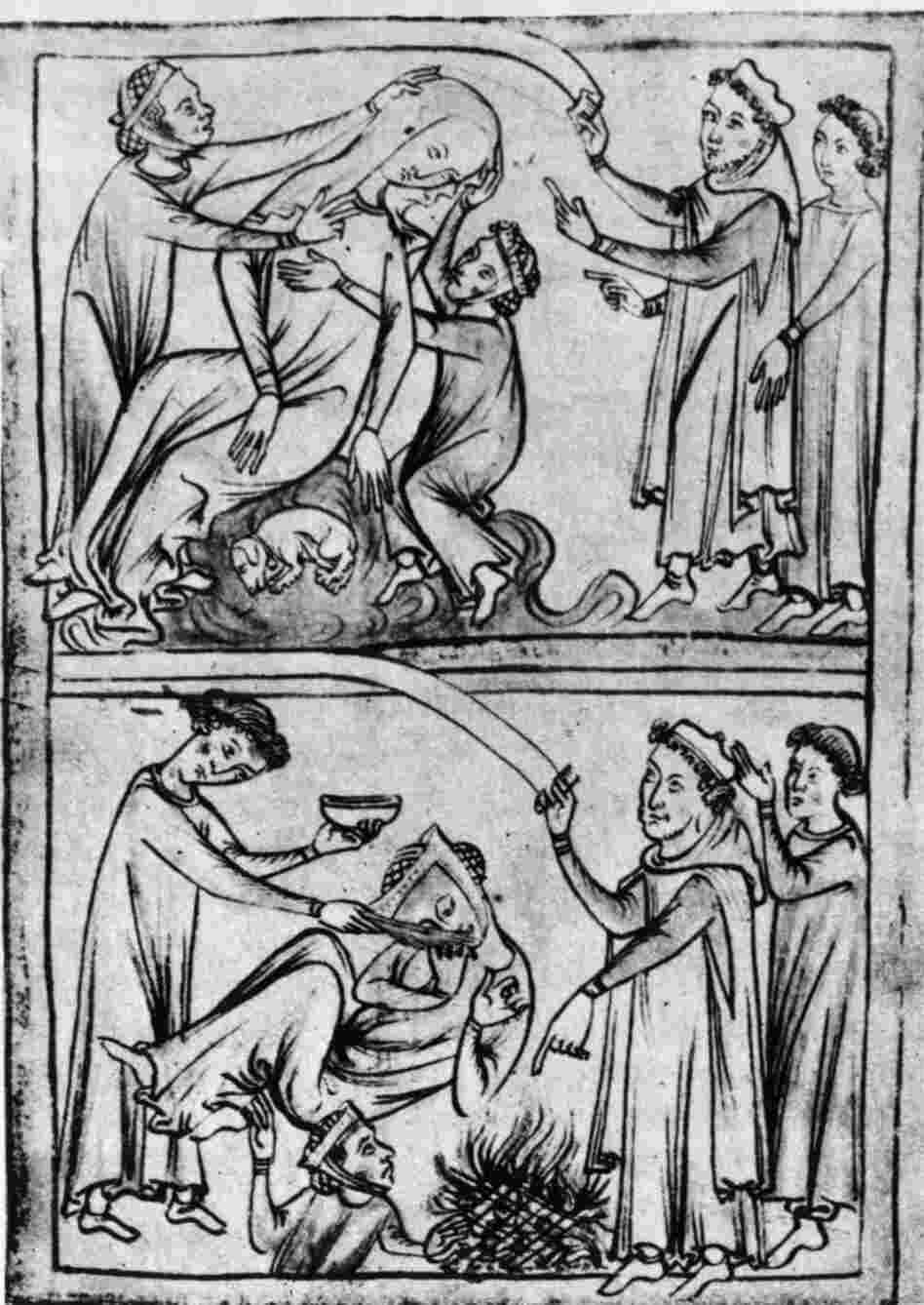 A drawing depicts the death of St. Valentine — one of them, anyway. The Romans executed two men by that name on Feb. 14 of different years in the 3rd century A.D.