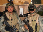 Matthew Alexander, a pseudonym for the author, is pictured with another interrogator who was part of the task force looking for Zafar. Matthew Alexander, a pseudonym for the author, is pictured with another interrogator who was part of the task force looking for Zafar.