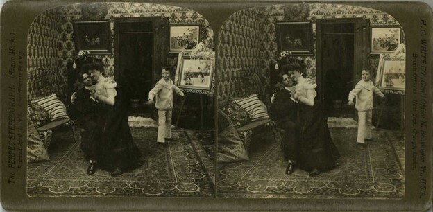 Vintage stereo card