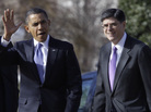 Office of Management and Budget Director Jack Lew walks with President Obama on the South Lawn of the White House on Monday. Office of Management and Budget Director Jack Lew walks with President Obama on the South Lawn of the White House on Monday.