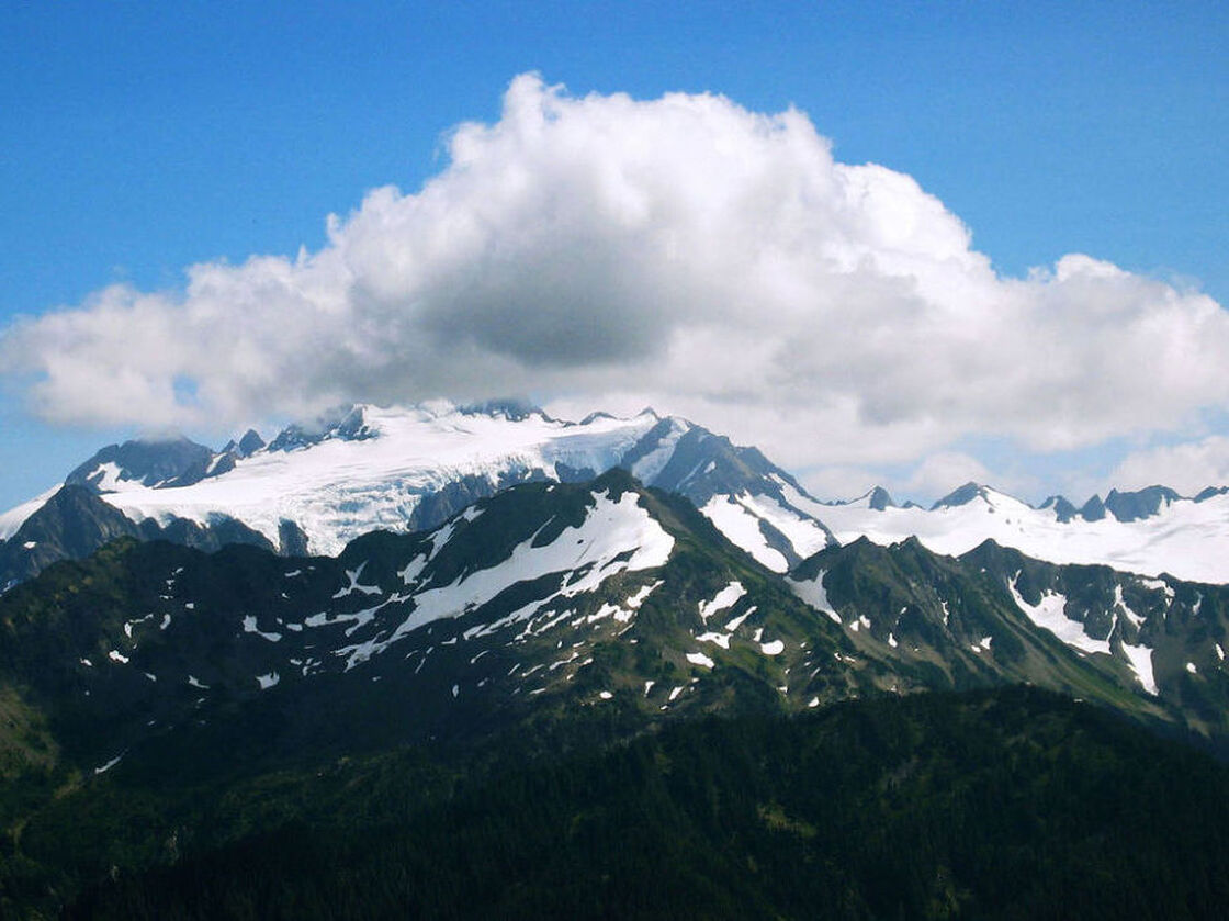 A view of Mount Olympus