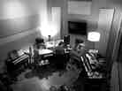 Son Lux (Ryan Lott) in studio, working on his project to write and record an entire album in February.