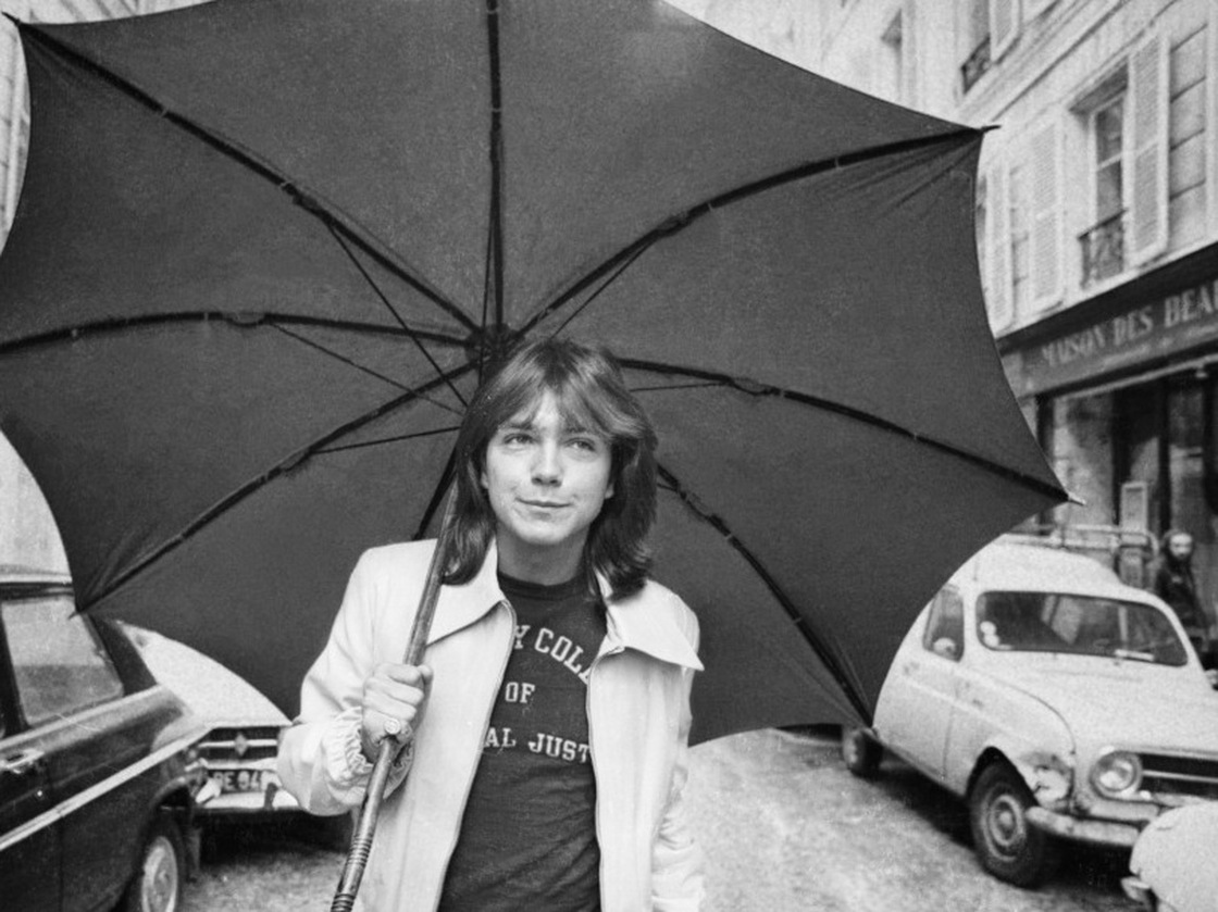 David Cassidy, star of the television show The Partridge Family, walks down a road in London in 1974. Allison Pearson's new novel I Think I Love You tells the story of a teenage girl in love with the American pop singer.