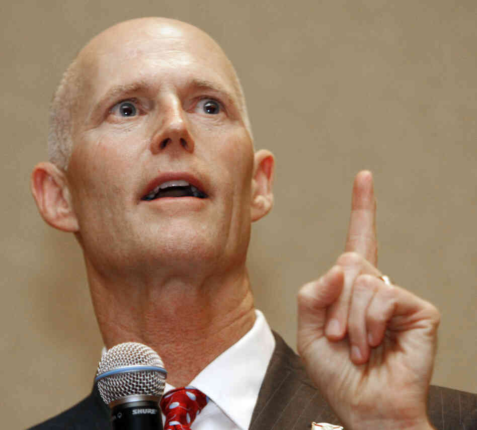 Gov. Rick Scott said there was a good chance that ridership wouldn't pay for the operating cost once the rail line was completed.