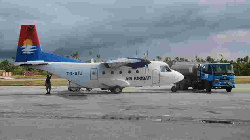 The airport at South Tarawa, Kiribati's capital.
