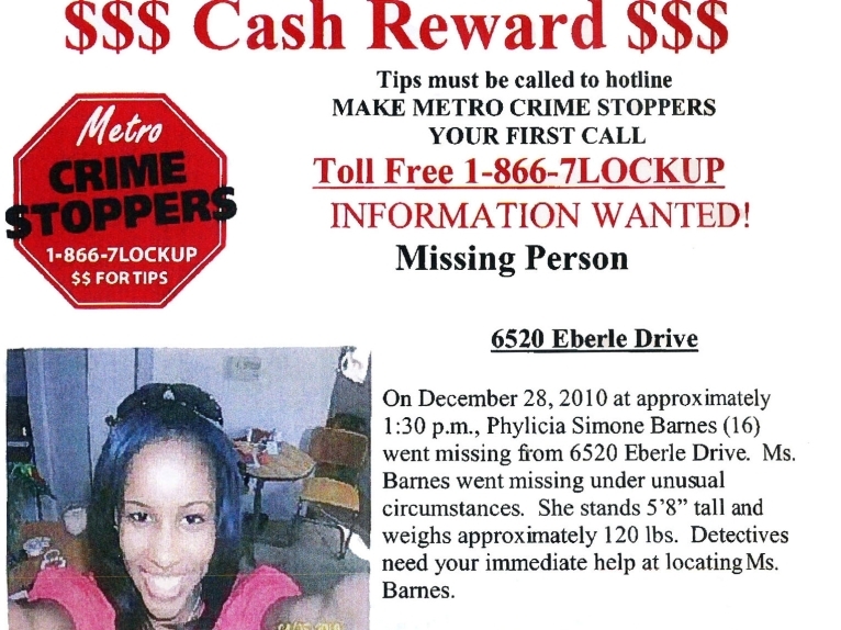 PHYLICIA BARNES - 16 yo (2010) - Baltimore MD - Page 3 Missing