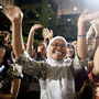 Students cheer as President Obama delivers a speech at the University of Indonesia in Jakarta in November.