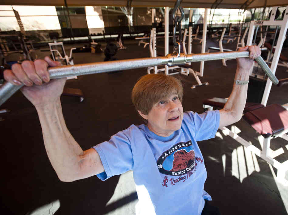 Palais started weight training to build bone mass. But she built muscle mass as well.
