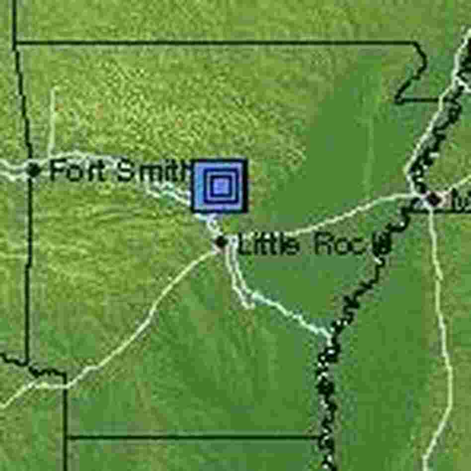 Location of the quakes.