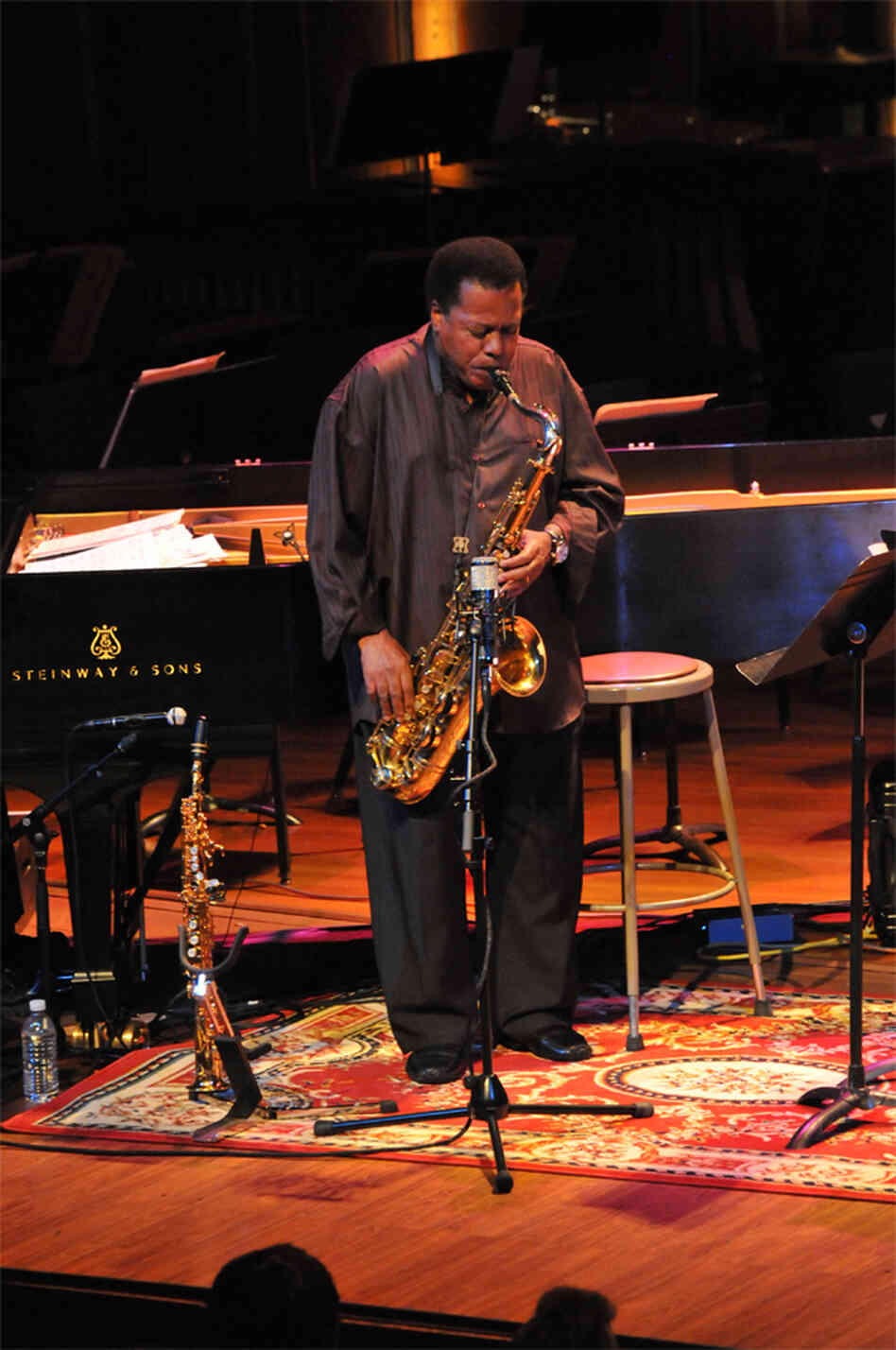 Wayne Shorter performs at New England Conservatory. Wayne Shorter performs at New England Conservatory.