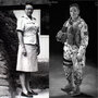 Left: Brig. Gen. Wilma Vaught during her time serving in Vietnam; when she joined the military, she received training on how to put on makeup — but not how to fire a weapon. Right: An illustrated poster of Sgt. Leigh Ann Hester, the first woman since World War II to receive the Silver Star for valor. Both women are profiled in this series. Left: Brig. Gen. Wilma Vaught during her time serving in Vietnam; when she joined the military, she received training on how to put on makeup — but not how to fire a weapon. Right: An illustrated poster of Sgt. Leigh Ann Hester, the first woman since World War II to receive the Silver Star for valor. Both women are profiled in this series.
