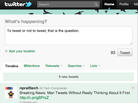 A screenshot of a Twitter window containing the words: To tweet or not to tweet, that is the question. A screenshot of a Twitter window containing the words: To tweet or not to tweet, that is the question.