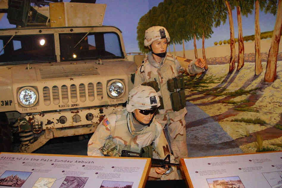 There's even a wax version of Hester on permanent exhibit at the U.S. Army Women's Museum in Fort Lee, Va. The display shows a re-creation of Hester with Squad Leader Staff Sgt. Timothy Nein in action during the Palm Sunday ambush near Salman Pak, Iraq.
