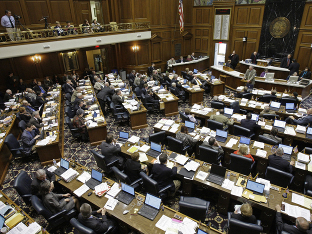 The Indiana House of Representatives in February 2010.
