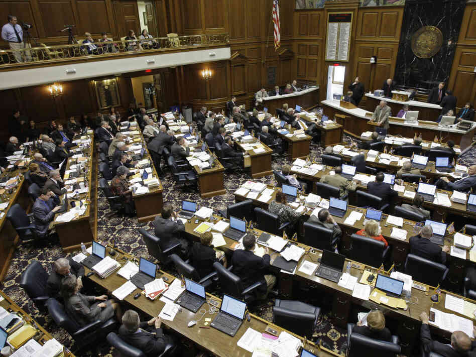 The Indiana House of Representatives in February 2010.