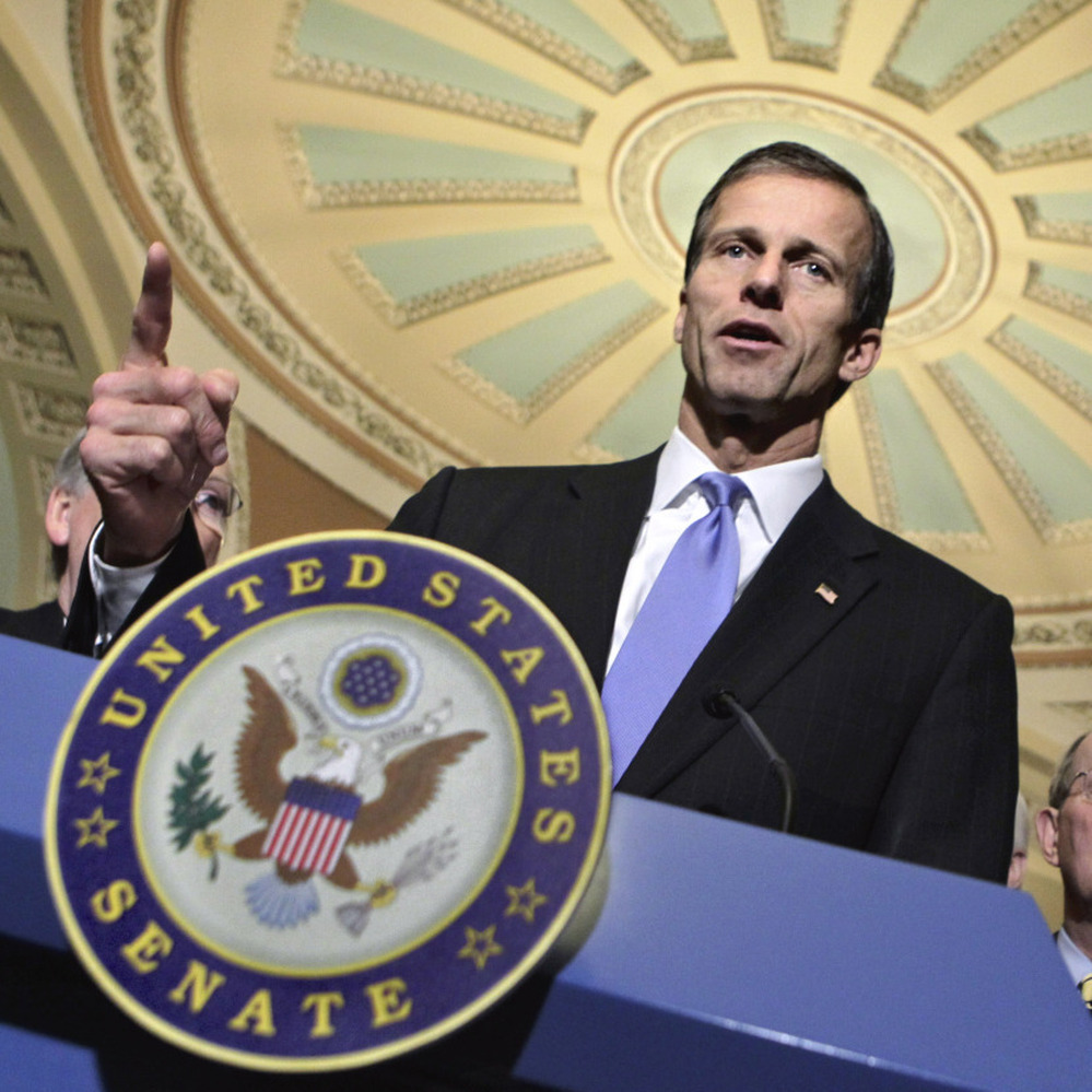 Sen. John Thune, R-S.D. on Capitol Hill, Feb. 8, 2011.