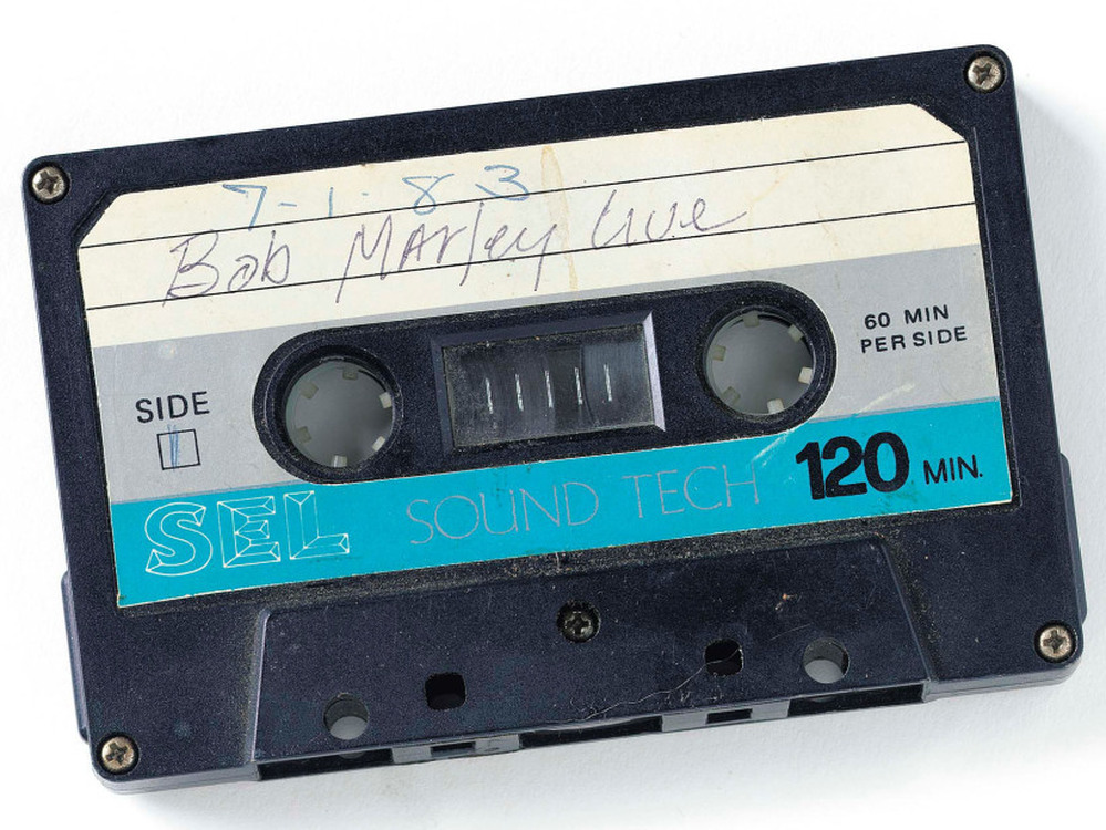 Tale of the tape: a vintage Bob Marley cassette.