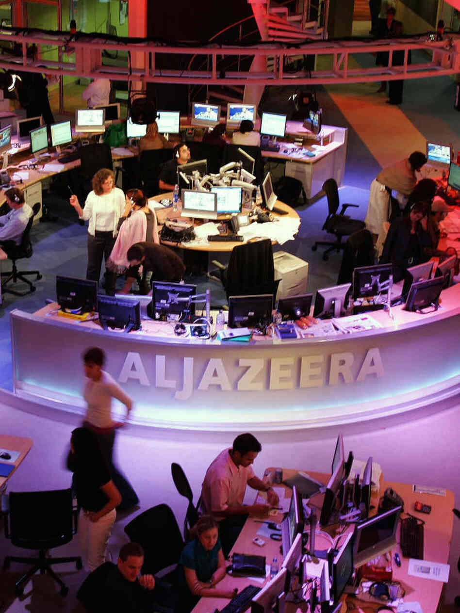 Al-Jazeera's English's newsroom in November, 2006.