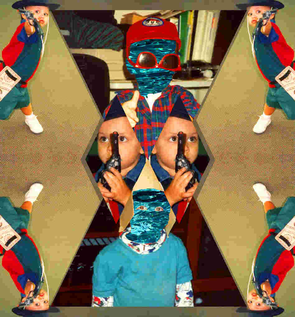 Jacob McNaughton prefers to promote his musical project Galapagos by collages of childhood photos because he says it's more interesting. Jacob McNaughton prefers to promote his musical project Galapagos by collages of childhood photos because he says it's more interesting.