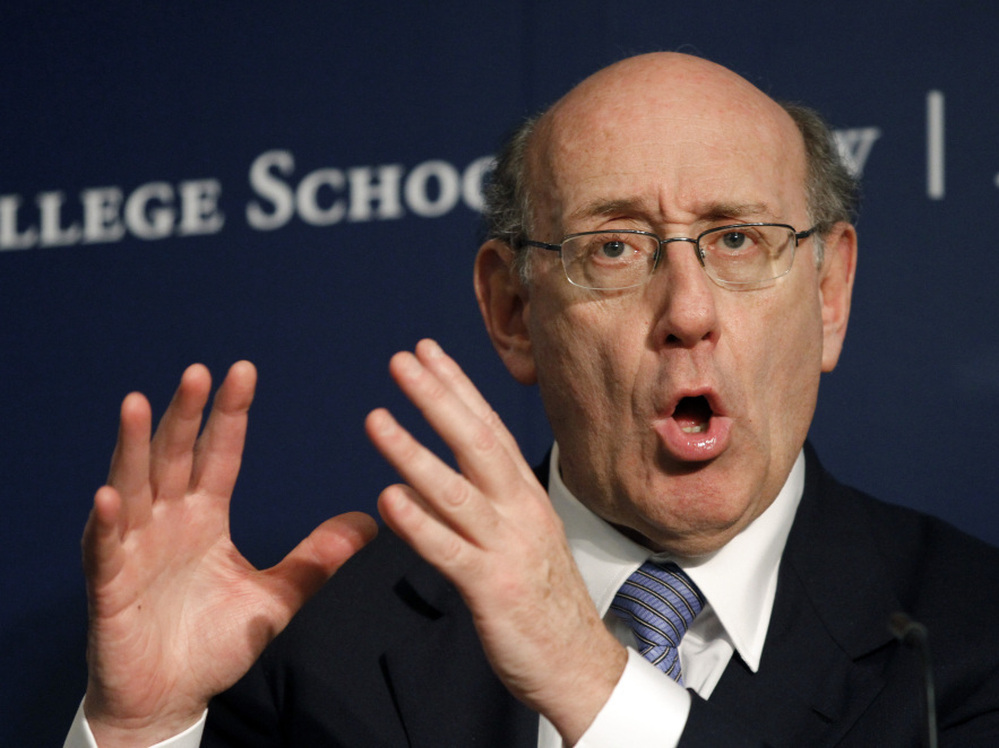 Oil spill claims czar Kenneth Feinberg speaks about the claims process Feb. 18 at the Mississippi College Law Review Symposium in Jackson, Miss. Feinberg faces criticism from Gulf Coast residents about the slow pace and low amount of payments.