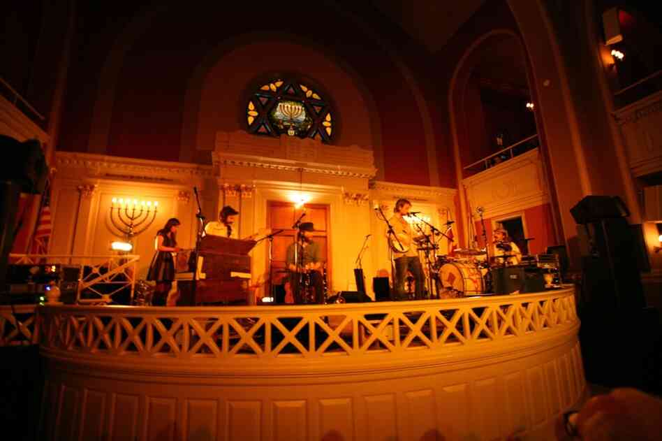 The Low Anthem, performing at the 6th and I synagogue in Washington, D.C. Feb. 24.