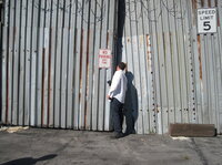 Outside L.A.'s Chinatown, Dresser scouts a recently closed dairy.