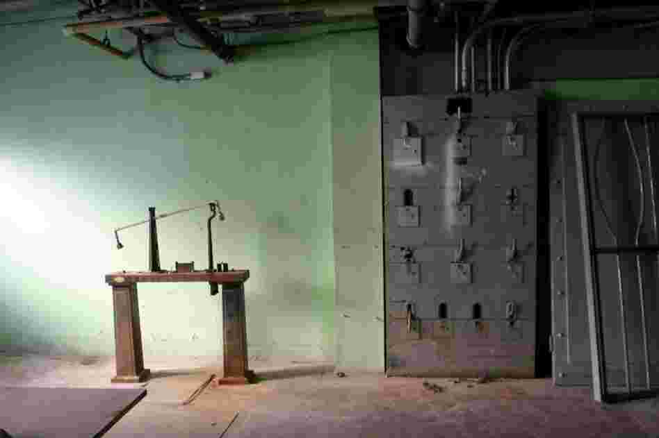 Dresser takes loads of pictures inside the hospital to show the director and production designer. Shuttered in the early '90s, the facility has been used exclusively for filming since.