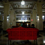 The grand two-story lobby of the Times Square Building boasts marble floors and gold-trimmed ceilings. Common Ground redeveloped the once-dilapidated building into 652 units for low-income and formerly homeless tenants in 1991. The grand two-story lobby of the Times Square Building boasts marble floors and gold-trimmed ceilings. Common Ground redeveloped the once-dilapidated building into 652 units for low-income and formerly homeless tenants in 1991.
