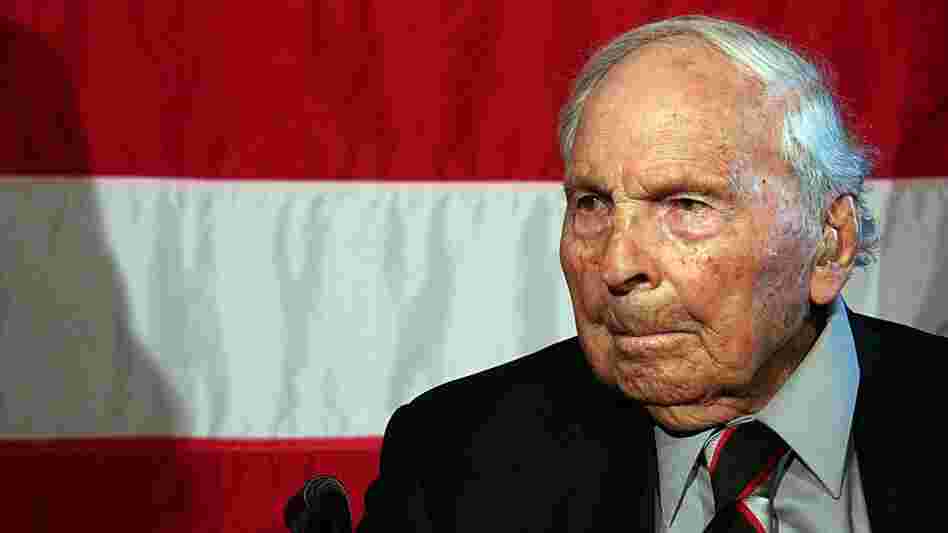 Frank Buckles during a 2008 ceremony honoring him on Capitol Hill in Washington, D.C.