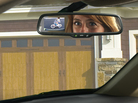 Gentex Corp.'s rearview mirror camera display enables drivers to see objects and people behind the vehicle using a tiny camera mounted to the back of the car. Gentex Corp.'s rearview mirror camera display enables drivers to see objects and people behind the vehicle using a tiny camera mounted to the back of the car.