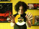 Jack White in his store, Third Man Records.