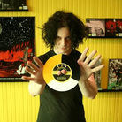 Jack White in his store, Third Man Records.