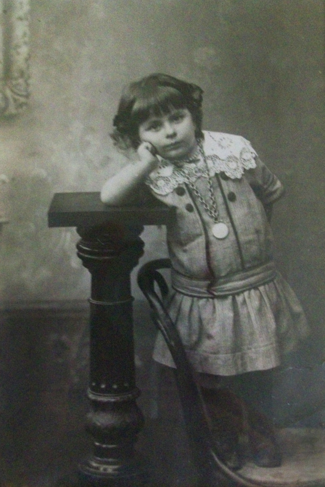 Lukas' novel was inspired by this photograph of a girl he found in a dusty shop in Istanbul.