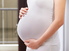 Stomach of a pregnant woman. Stomach of a pregnant woman.